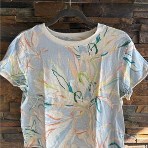 Maeve Multicolor Floral Short Sleeve Tee